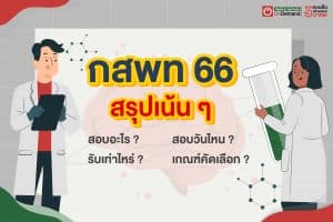 กสพท 66 TPAT1 ความถนัดแพทย์ สอบอะไร? วันไหน?