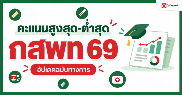 Final Seoคะแนนสูงต่ำ กสพท 1200×630 - สถาบันกวดวิชา OnDemand